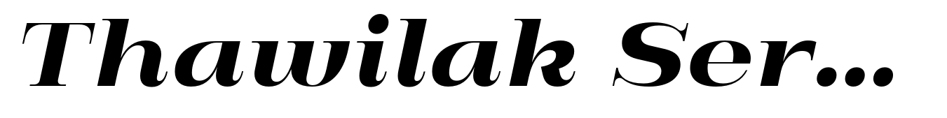 Thawilak Serif Semi Bold Italic